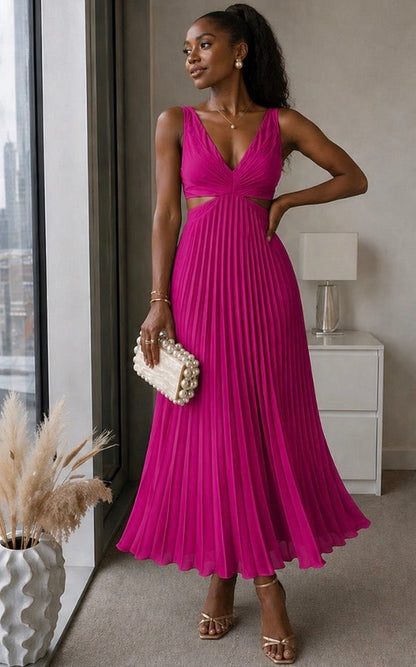 Lilas | Robe Éclat Radieux à Torsade