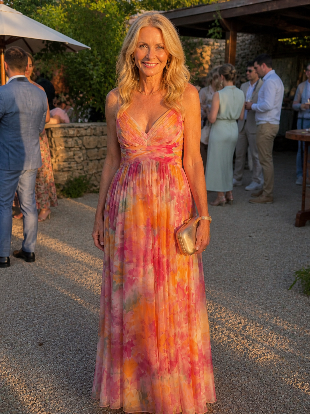 Iseult | Robe Maxi Portefeuille Multicolore