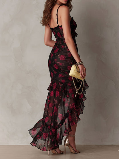 Lucienne | Robe Midi Boho Fleurie