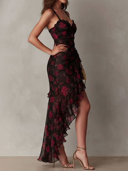 Lucienne | Robe Midi Boho Fleurie
