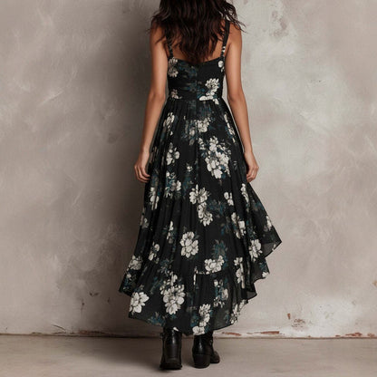 Marthe | Robe Asymétrique Fleurie